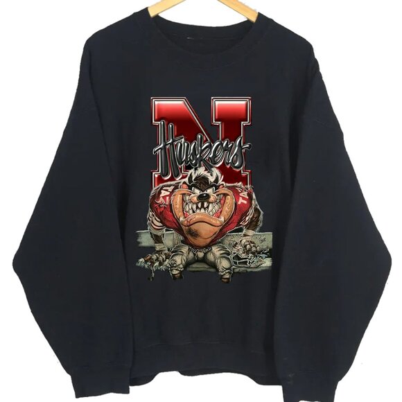 Nebraska Cornhuskers Sweatshirt Retro University Of Nebraska Huskers Sweatshirt - Picture 1 of 2